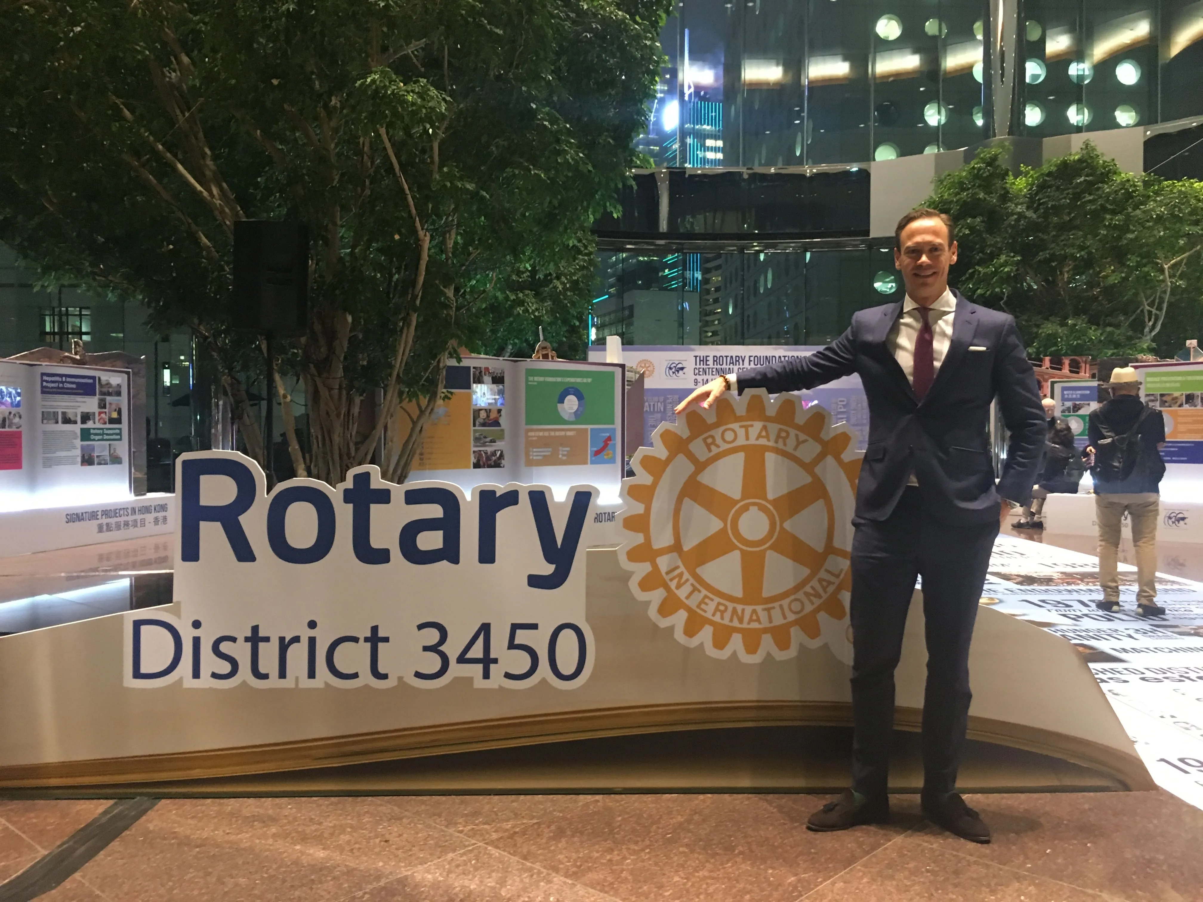 Marc Tenbücken bei Rotary